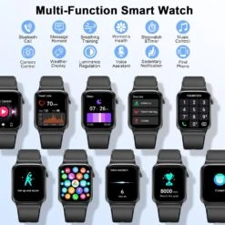 Montre Connectée Moniteur Homme 17 Montre Connectée Moniteur Homme -Monde Electronique montre connectee compatible samsung homme multifonctions