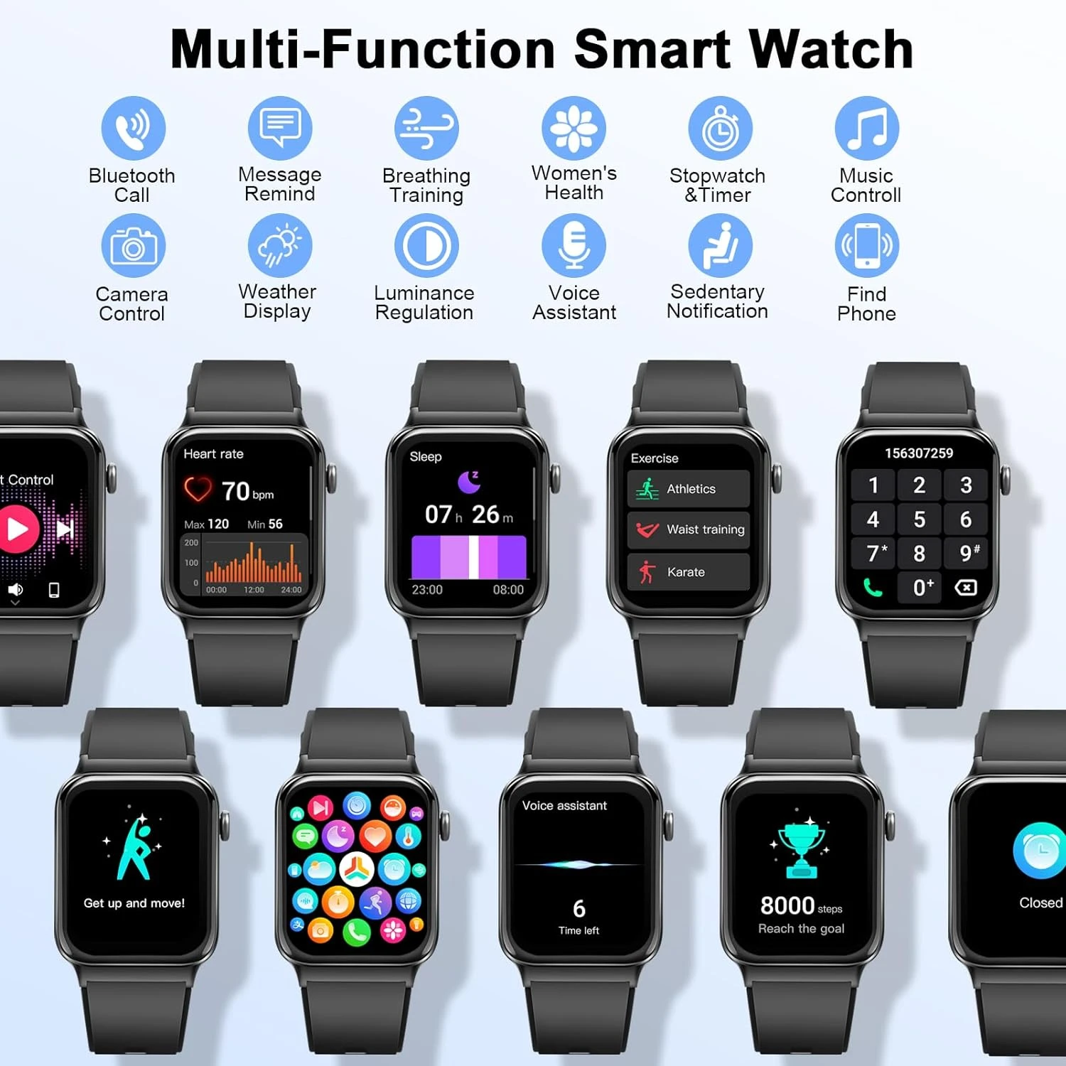 Montre Connectée Moniteur Homme 10 Montre Connectée Moniteur Homme – Image 8