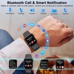 Montre Connectée Moniteur Homme 13 Montre Connectée Moniteur Homme -Monde Electronique montre connectee compatible samsung homme notifications