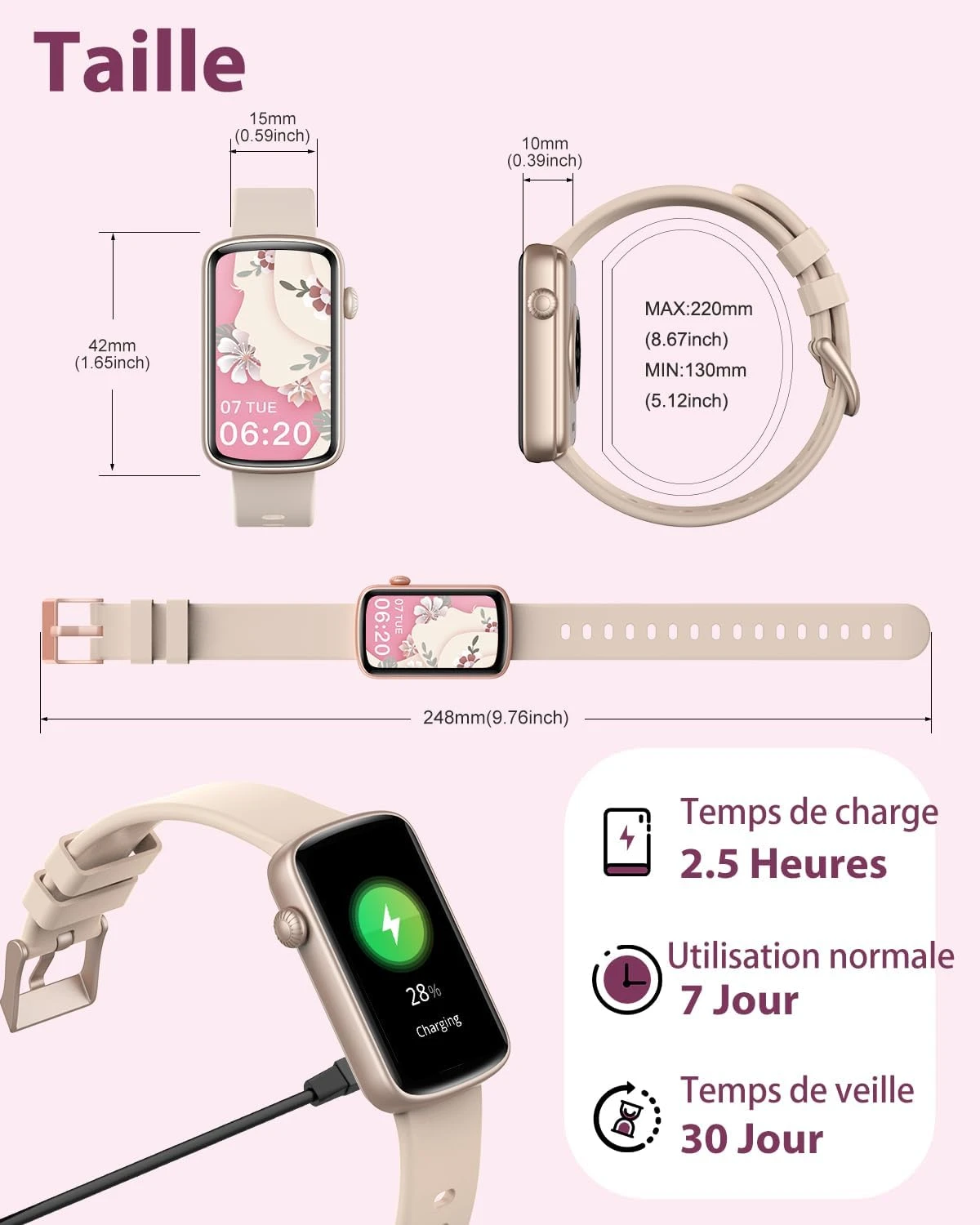 Montre Connectée Discrète Femme 10 Montre Connectée Discrète Femme – Image 8