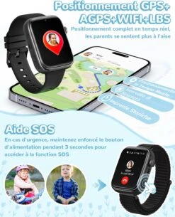 Montre Connectée Enfant Appel -Monde Electronique montre connectee enfant appel GPS