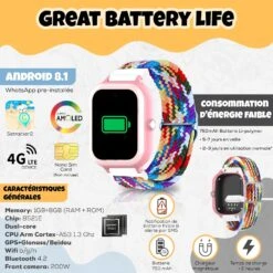 Montre Connectée Enfant Appel SMS -Monde Electronique montre connectee enfant appel sms batterie