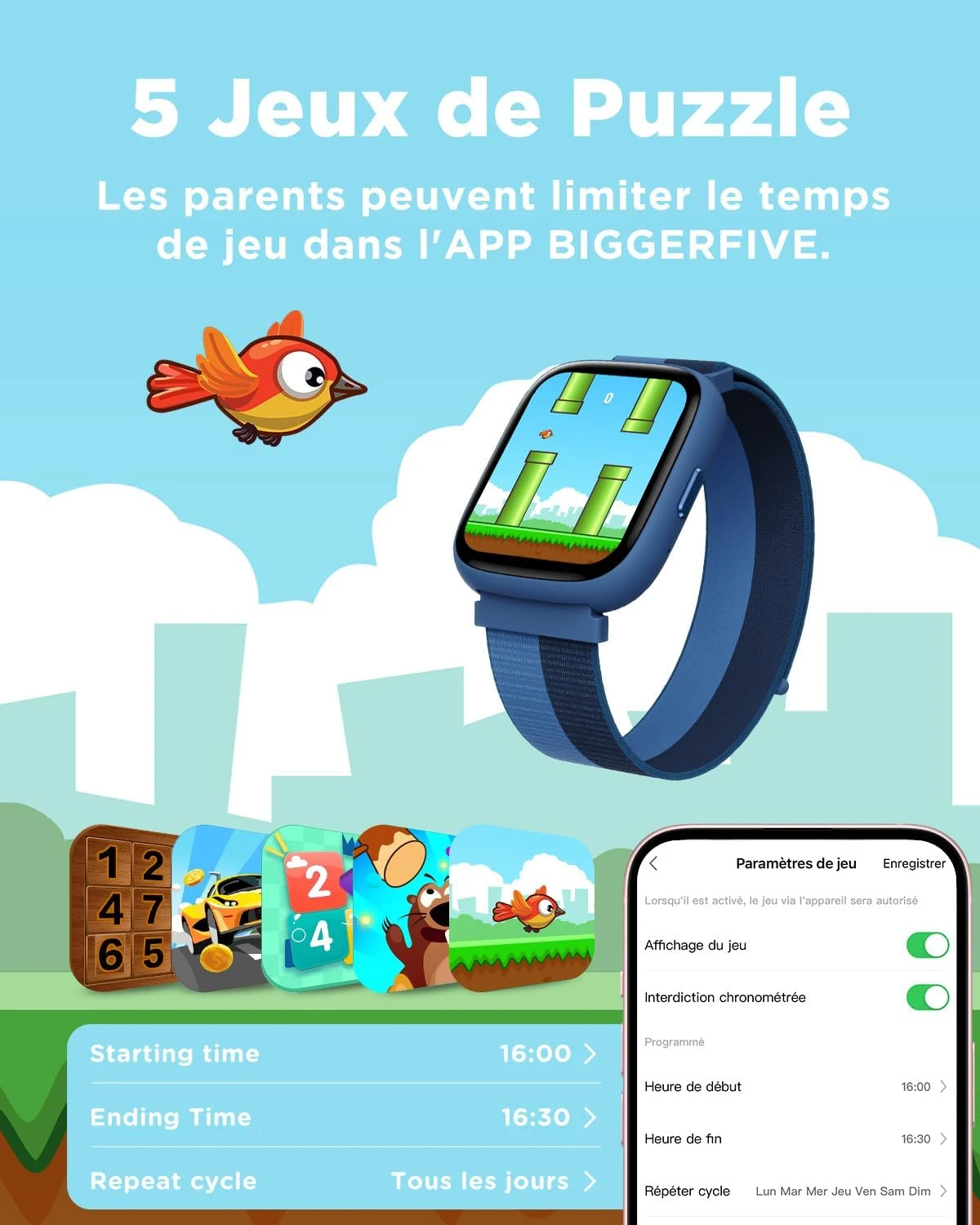 Montre Connectée Enfant Avec Jeux 8 Montre Connectée Enfant Avec Jeux – Image 6