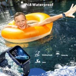 Montre Connectée Enfant Bleu -Monde Electronique montre connectee enfant bleu IP68