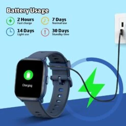 Montre Connectée Enfant Bleu -Monde Electronique montre connectee enfant bleu batterie