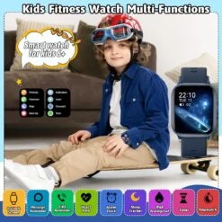 Montre Connectée Enfant Bleu -Monde Electronique montre connectee enfant bleu fitness