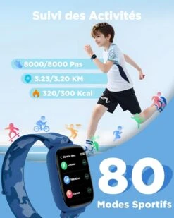 Montre Connectée Universelle Enfant 11 Montre Connectée Universelle Enfant -Monde Electronique montre connectee enfant compatible iphone modes sportifs