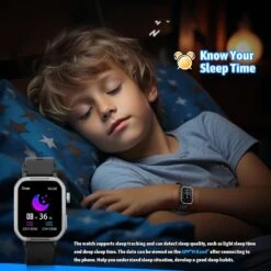 Montre Connectée Enfant IP68 -Monde Electronique montre connectee enfant ip68 sommeil