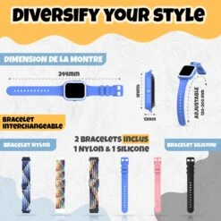 Montre Connectée Enfant Message -Monde Electronique montre connectee enfant message dimensions