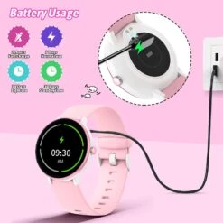Montre Connectée Enfant Rose​ -Monde Electronique montre connectee enfant rose​ batterie