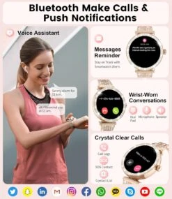 Montre Connectée Féminine 13 Montre Connectée Féminine -Monde Electronique montre connectee feminine notifications