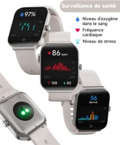 Montre Connectée Femme Beige 12 Montre Connectée Femme Beige -Monde Electronique montre connectee femme beige sante