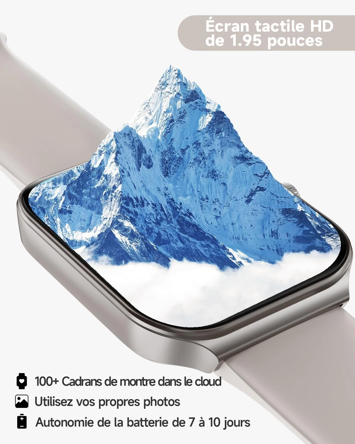 Montre Connectée Femme Beige 4 Montre Connectée Femme Beige – Image 2