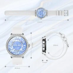 Montre Connectée Femme Bracelet Acier -Monde Electronique montre connectee femme bracelet acier dimensions