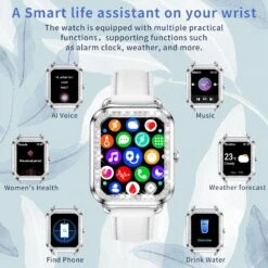 Montre Connectée Femme Bracelet Cuir -Monde Electronique montre connectee femme bracelet cuir assistance