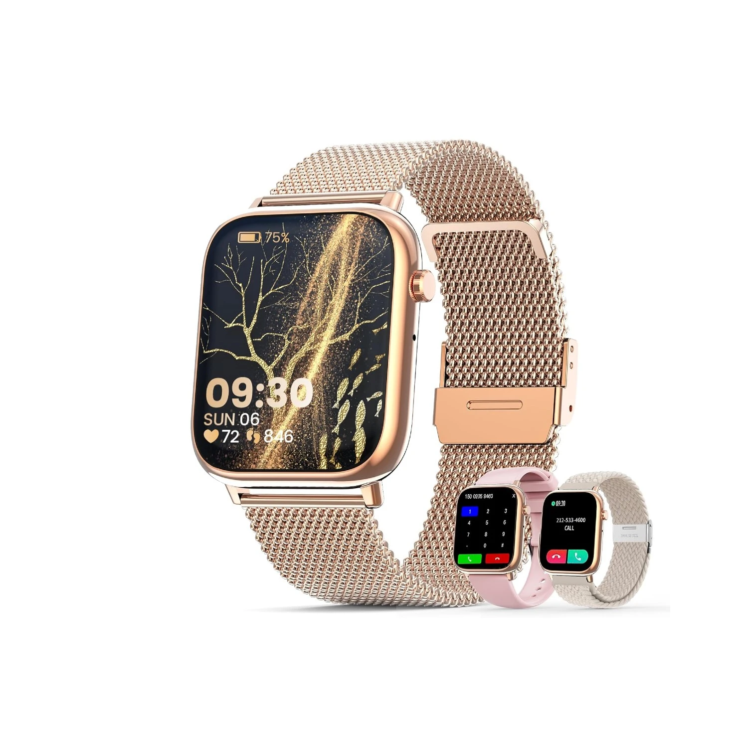 Montre Connectée Femme Bracelet Interchangeable 3 Montre Connectée Femme Bracelet Interchangeable