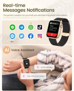 Montre Connectée Femme 1.85 Pouce Amoled -Monde Electronique montre connectee femme huawei p30 notifications