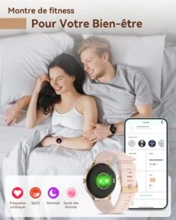 Montre Connectée Femme Smartwatch -Monde Electronique montre connectee femme iphone 15 bien etre