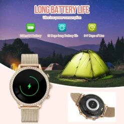 Montre Connectée Intelligente Femme 1.32 Pouce -Monde Electronique montre connectee femme redmi 9 batterie