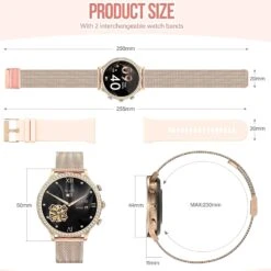 Montre Connectée Intelligente Femme 1.32 Pouce -Monde Electronique montre connectee femme redmi 9 dimensions