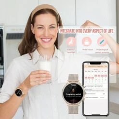 Montre Connectée Intelligente Femme 1.32 Pouce -Monde Electronique montre connectee femme redmi 9 utile