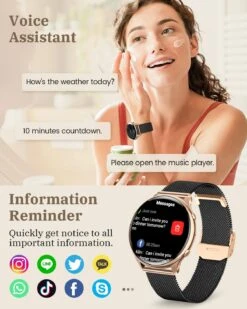 Montre Connectée Santé Des Femmes -Monde Electronique montre connectee femme redmi note 10 assistance