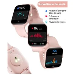 Montre Connectée Femme Rose 11 Montre Connectée Femme Rose -Monde Electronique montre connectee femme rose sante
