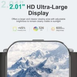 Montre Connectée 2.01 Pouces Sport -Monde Electronique montre connectee google pixel 6a ecran hd