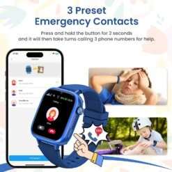 Montre Connectée GPS SOS Enfant -Monde Electronique montre connectee gps sos enfant contacts durgence