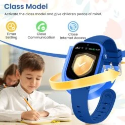 Montre Connectée GPS SOS Enfant -Monde Electronique montre connectee gps sos enfant mode ecole