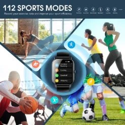 Smart Watch Homme Étanche -Monde Electronique montre connectee homme etanche 112 modes sports