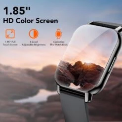 Montre Connectée Noire 14 Montre Connectée Noire -Monde Electronique montre connectee noir ecran