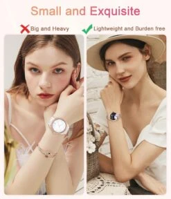 Montre Connectée Femme Gold Rose 12 Montre Connectée Femme Gold Rose -Monde Electronique montre connectee petit poignet femme legere