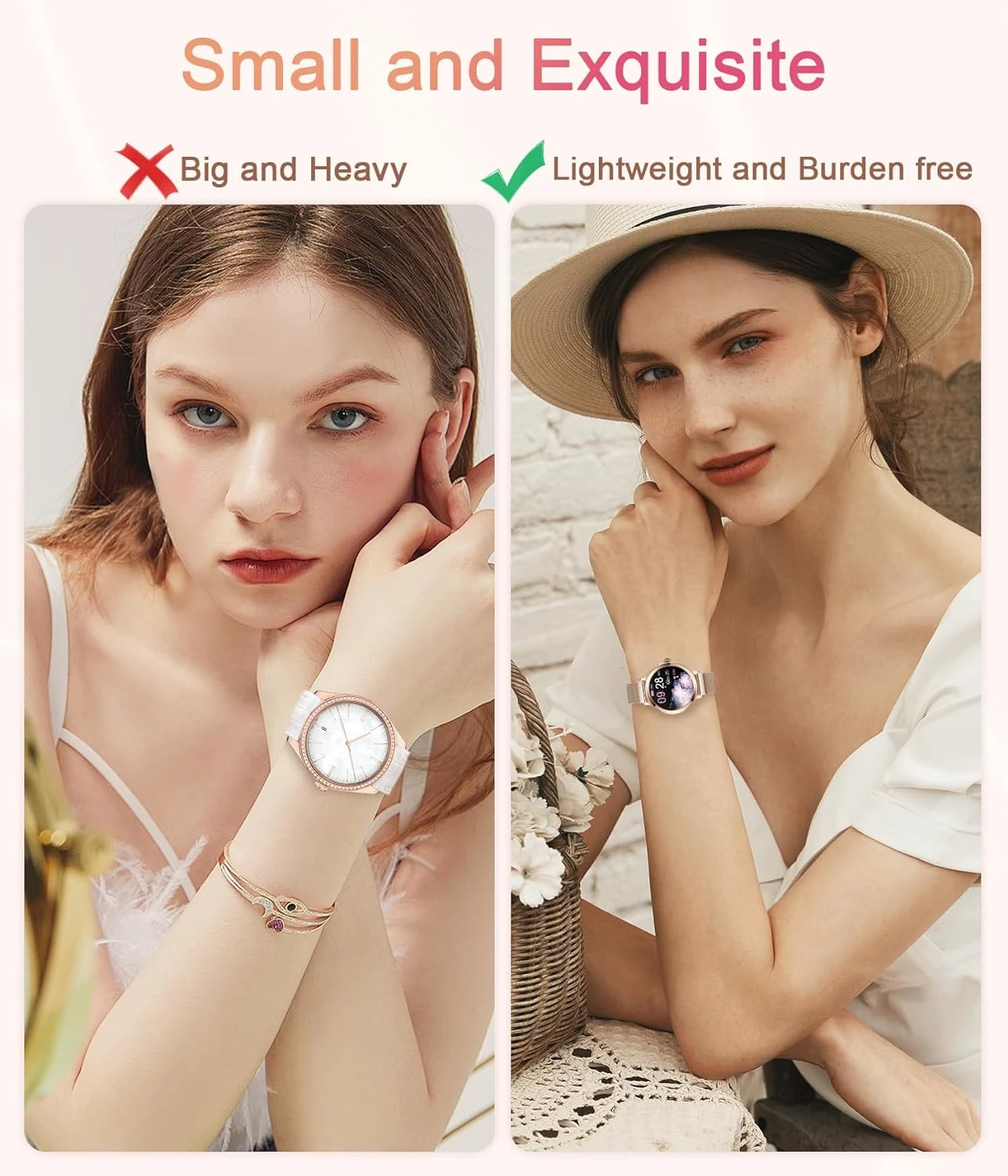 Montre Connectée Femme Gold Rose 6 Montre Connectée Femme Gold Rose – Image 4