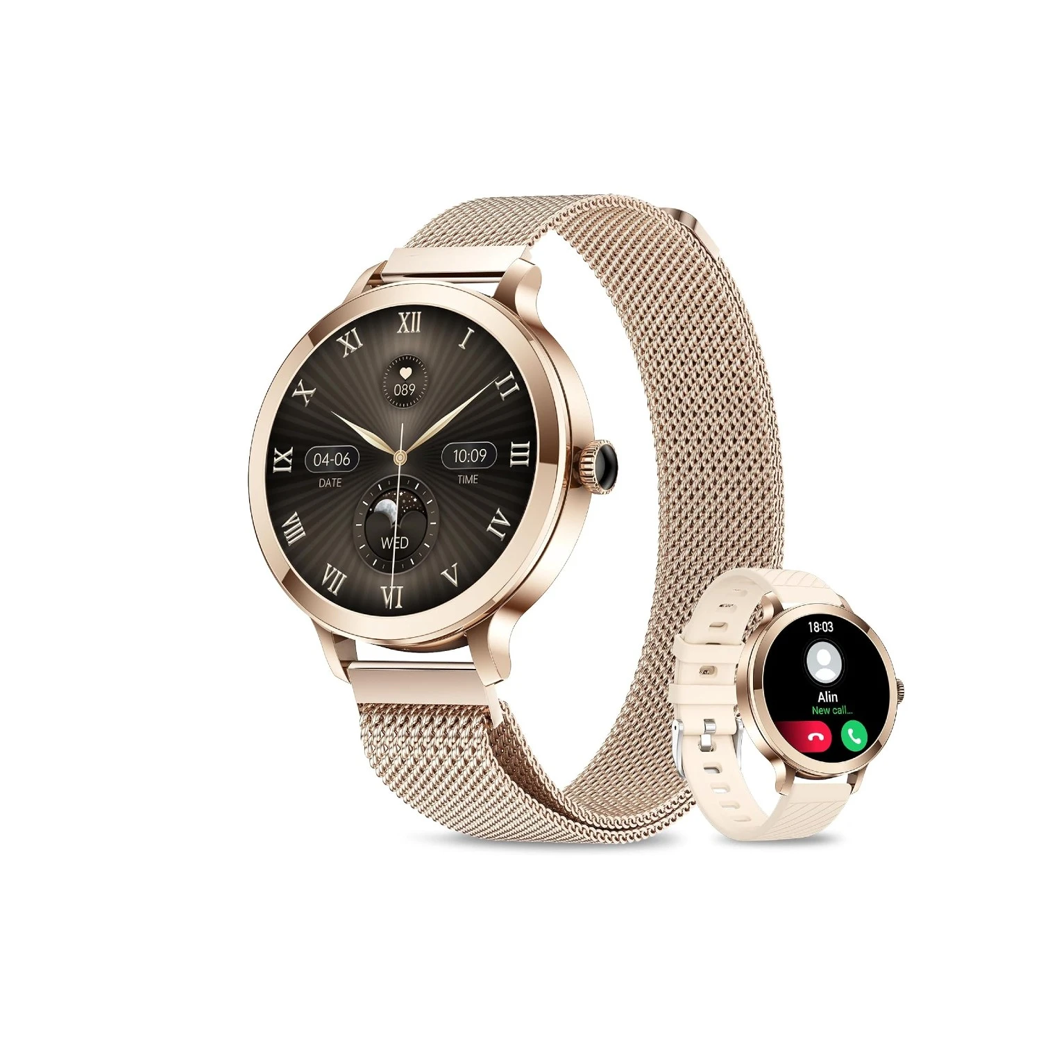 Montre Connectée Femme Gold Rose 3 Montre Connectée Femme Gold Rose