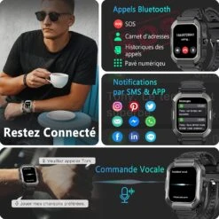 Montre Connectée Résistante -Monde Electronique montre connectee pour huawei notifications