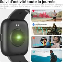 Montre Connectée 100+ Modes Sportifs -Monde Electronique montre connectee redmi note 11 suivi activite