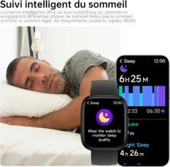 Montre Connectée 100+ Modes Sportifs -Monde Electronique montre connectee redmi note 11 suivi sommeil
