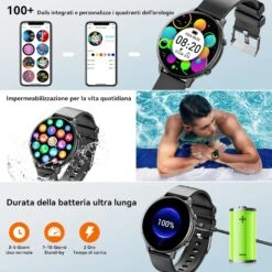 Montre Connectée Homme Appels 1.4 Pouce -Monde Electronique montre connectee redmi note 8 pro batterie autonomie