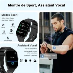 Montre Connectée Écran 1.85 Pouce -Monde Electronique montre connectee redmi note 9 assistance vovale