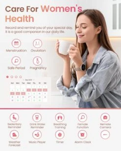 Montre Connectée Rose Gold 14 Montre Connectée Rose Gold -Monde Electronique montre connectee rose gold femmes