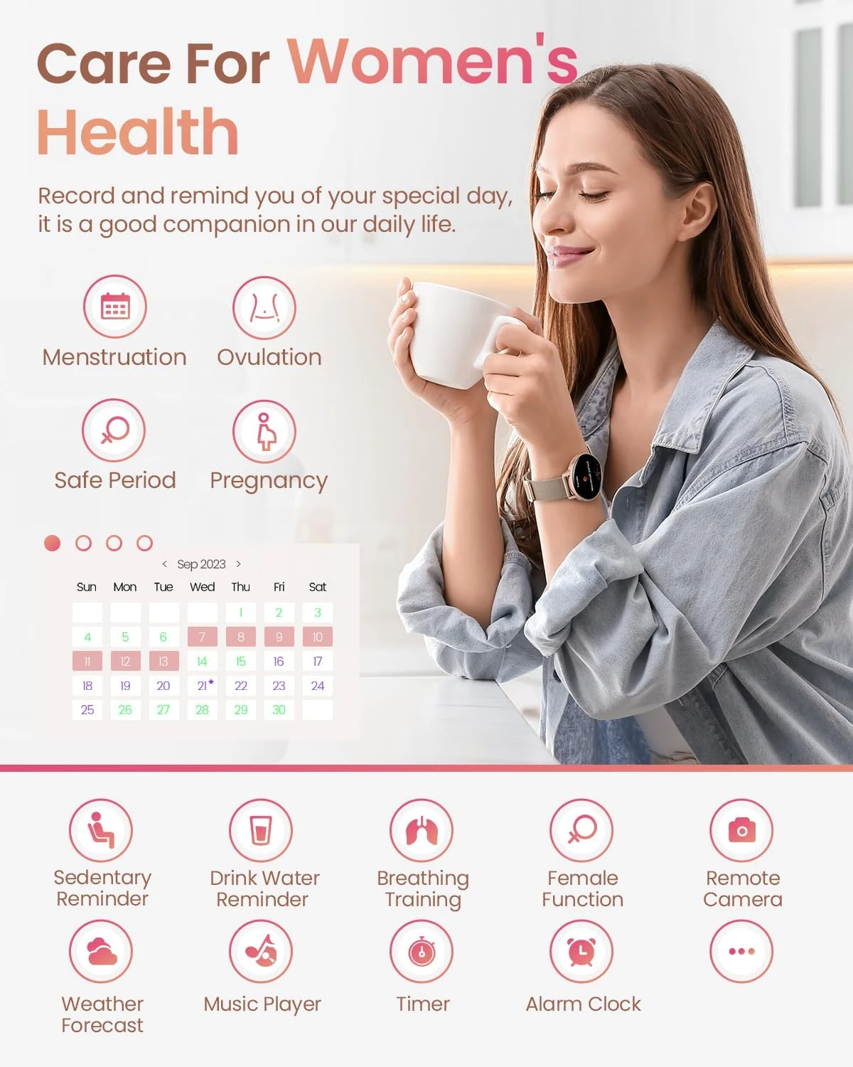 Montre Connectée Rose Gold 7 Montre Connectée Rose Gold – Image 5