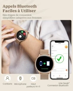 Montre Connectée Femme Sport Et Santé -Monde Electronique montre connectee samsung s21 femme bluetooth