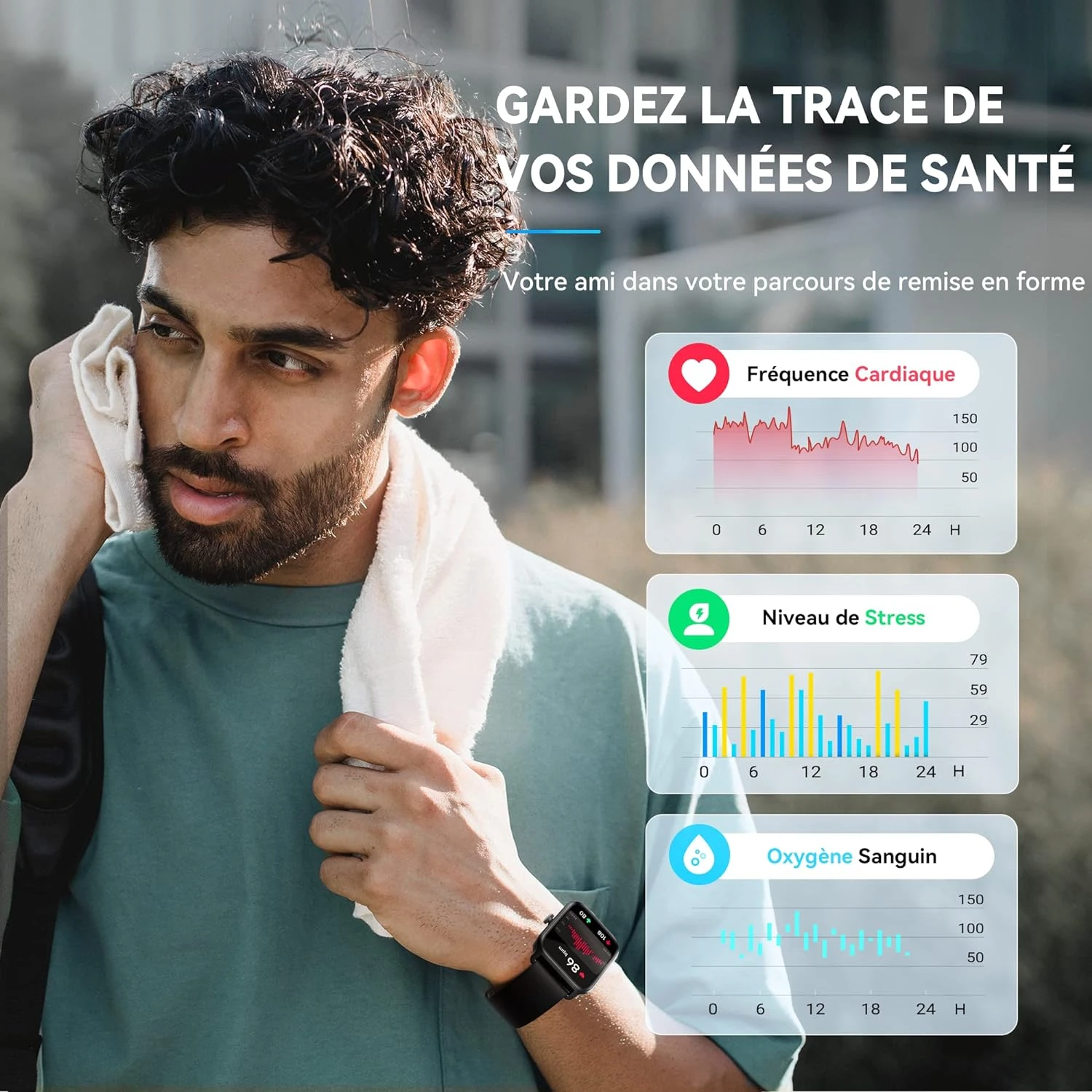 Montre Connectée Bluetooth 1.8 Pouce 5 Montre Connectée Bluetooth 1.8 Pouce – Image 3