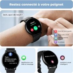Montre Connectée Ronde Téléphone 12 Montre Connectée Ronde Téléphone -Monde Electronique montre connectee sony xperia 10 norifications