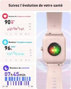 Montre Connectée Femme Avec Appels 1.8 Pouce -Monde Electronique montre connectee telephone femme sante