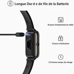 Montre Connectée Violette 14 Montre Connectée Violette -Monde Electronique montre connectee violette batterie