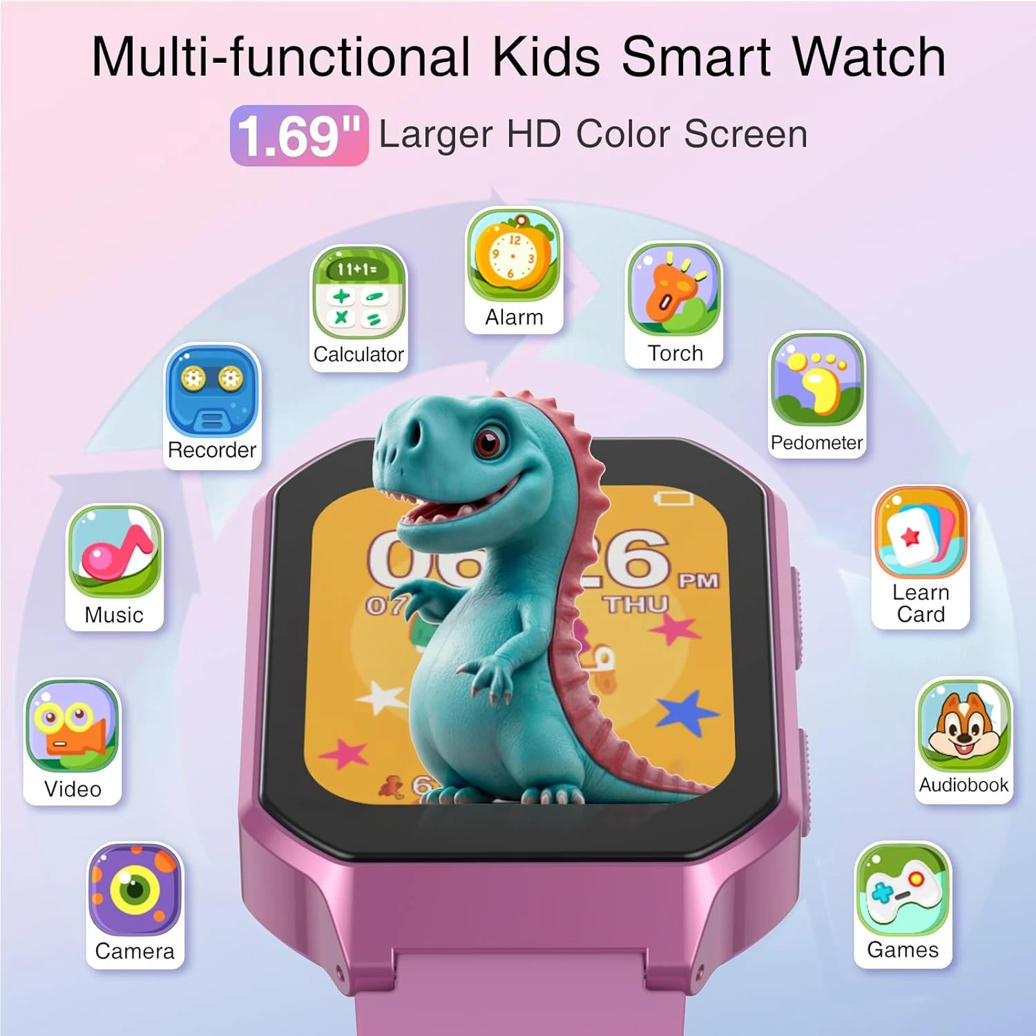 Montre Connectée Rose Pour Fille 8 Montre Connectée Rose Pour Fille – Image 6