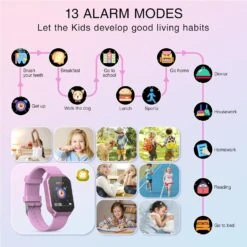 Montre Connectée Rose Pour Fille 13 Montre Connectée Rose Pour Fille -Monde Electronique montre enfant 4 ans fille alarme