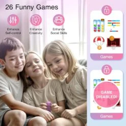 Montre Connectée Rose Pour Fille 11 Montre Connectée Rose Pour Fille -Monde Electronique montre enfant 4 ans fille jeux